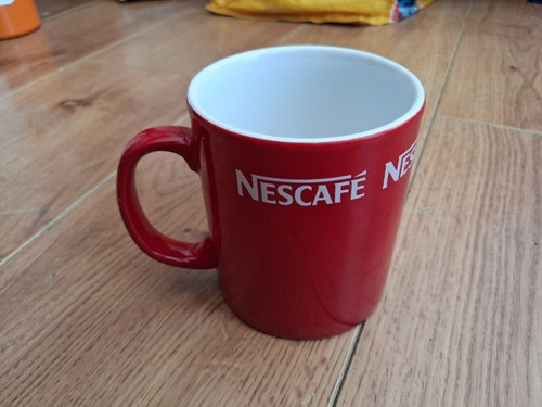 Nescafe mug red vintage - red,