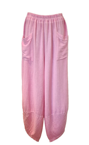 Italian washed linen trousers - italian,