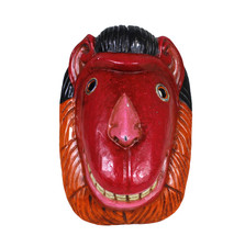 Handcrafted Red Monkey Mask