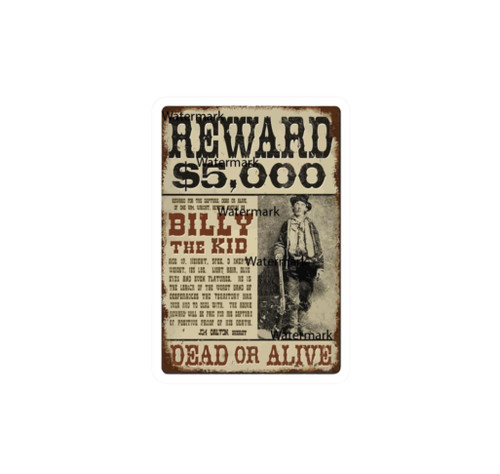 Billy the kid sticker - billy, decal