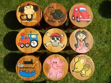 Childs Childrens Wooden Stools Hand Made Stool In assorted Designs