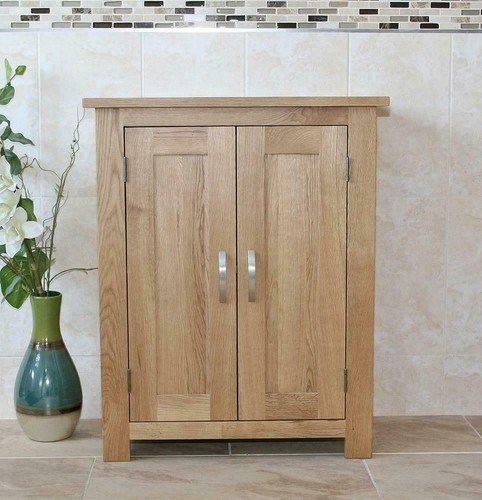 Slimline oak cloakroom - slimline,