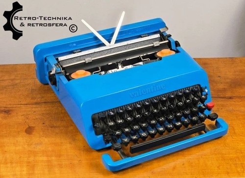 Typewriter valentine blue - typewriter, !