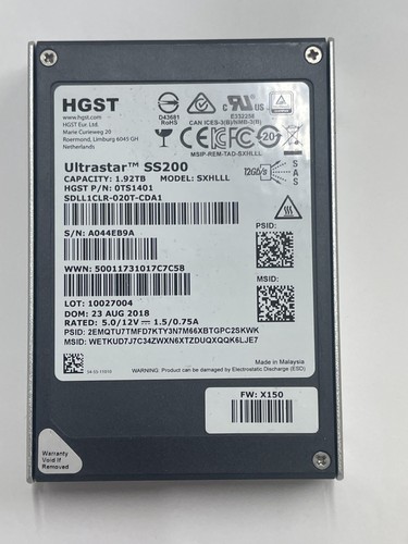Hgst ultrastar ss200 92tb - ultrastar, 1.92tb