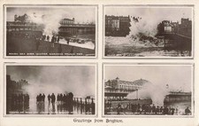 GREETINGS FROM BRIGHTON  PRE 1918 REAL PHOTO POSTCARD MULTIVIEW (ref 5207/22/W5)