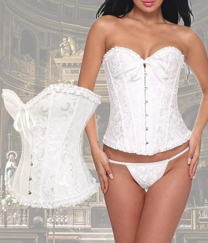 White boned bridal - bridal, corset