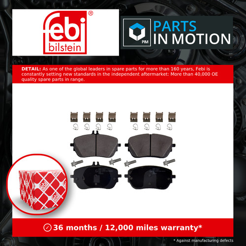 Brake pads set front - pads, 171398