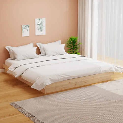Walplus solid wood bed frame - wood,