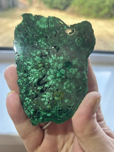 Malachite slab - malachite,