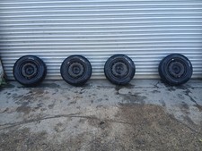 CITROEN BERLINGO 625 MK2 SET OF 4 15" STEEL WHEELS WITH TYRES 195/65 R15