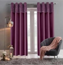 Crushed Velvet Band Curtains