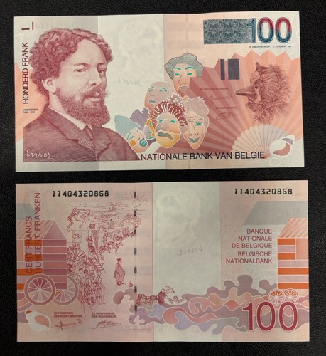 Unc belgium 100 - 100, francs