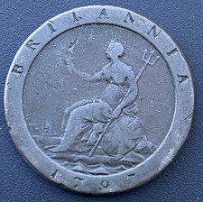 1797 Cartwheel Penny George III Copper Coin Georgian Lot E2