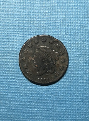 1831 coronet head large cent - large,