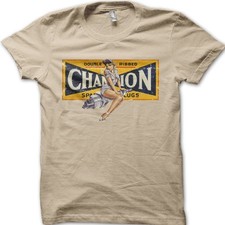 VINTAGE BIKER Pinup Girl Champion Motorcycle Classic Biker T-Shirt 6038