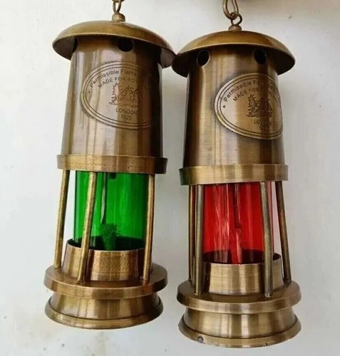 Handmade brass oil lamps - brass,