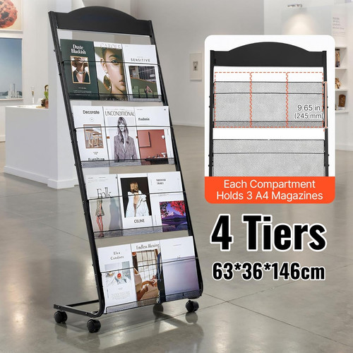 Floor magazine rack brochure - magazine,