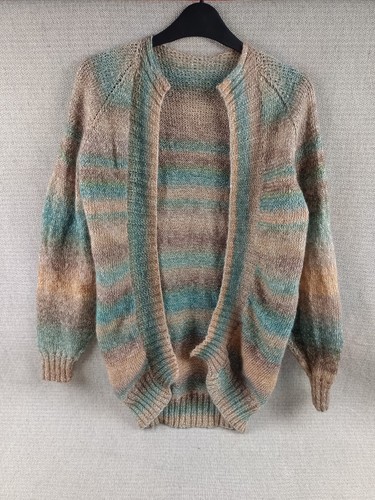Lightweight striped knit open - striped,