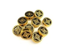 10 x Decorative Flat Round