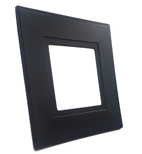 Black single light switch - light,