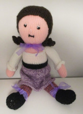 HAND KNITTED RAG DOLL SOFT TOY