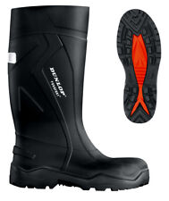 Dunlop Purofort + Plus Full Safety Welly Wellies Wellington Boots Black 6-13