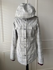NIKE Snowboard Jacket Ladies size S Checked Hooded Storm Fit