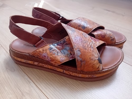 Think brown leather platform - brown,