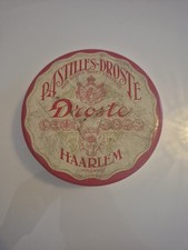 Vintage Pastilles-Droste Round Chocolate Tin Haarlem Holland Chocolates 11 cm