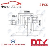 DRIVESHAFT CV JOINT KIT PAIR