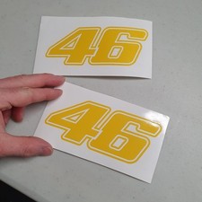 2 x ROSSI 46 decal sticker