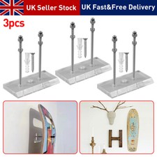 3*Skateboard Deck Display Wall Mount Hanger Rack Longboard Holder Hanging Tool