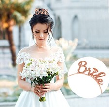 Bride To Be Bridesmaid Tiara Crown Headband Hen Party Wedding-Accessories-hairs