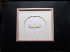 ORIGINAL WATERCOLOUR SIGNED BY JOSEPHINE ANNE SMITH (C) GEESE  & CHICKS (FRAMED)