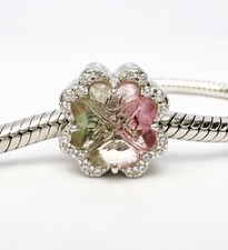 Four Leaf Clover Charm Bead Shamrock Good Luck Genuine 925 Sterling Silver 💖