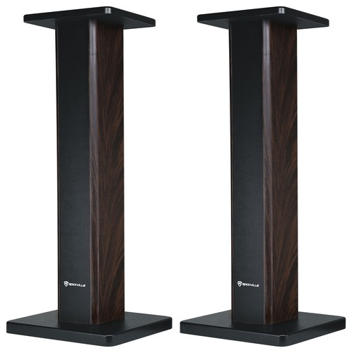 Pair wood speaker stands - 28",
