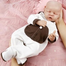 Vollence 18 inch Lifelike Reborn Baby Dolls Full Platinum Silicone Reborn Babies