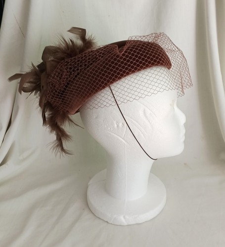 Vintage brown pill - , hat