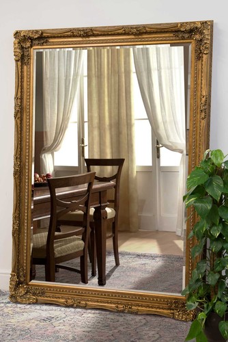 Extra large mirror gold - large,