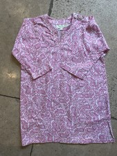 Heidi Klein Girls Pink And White Kaftan Age 8 Years