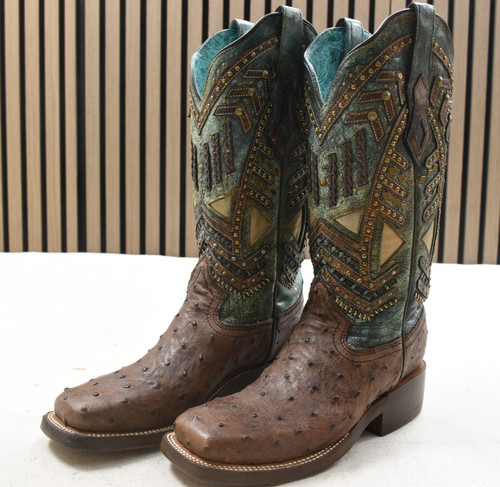 Corral ladies brown turquoise - corral,