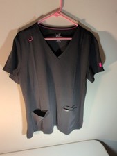 French Bulldog By Koi Women's Large Scrubtop