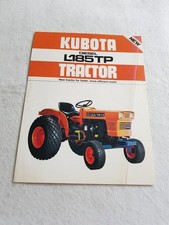 KUBOTA DIESEL L185TP TRACTOR Agricultural Sales Leaflet c1978 #48-87-0844