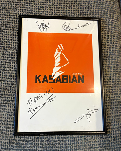Kasabian autographed framed - kasabian,