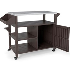 Metal Portable Kitchen Island