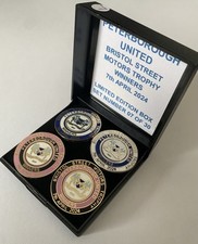 PETERBOROUGH UNITED Football Club FC Badge BRISTOL STREET MOTORS TROPHY WIN UTD