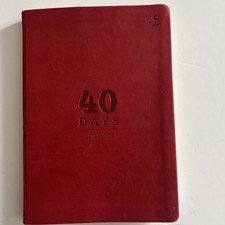 40 Days John Bible Study Guide leather New Testament Gospel Unused