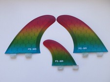 MR TWIN FIN + trailer HEXCOMB CORE surfboard fibreglass set x 3 FCS compatible