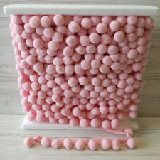 Baby Pink POM POM Trim Quality Pompoms 10mm Bobbles 18mm Total Width Tape 138