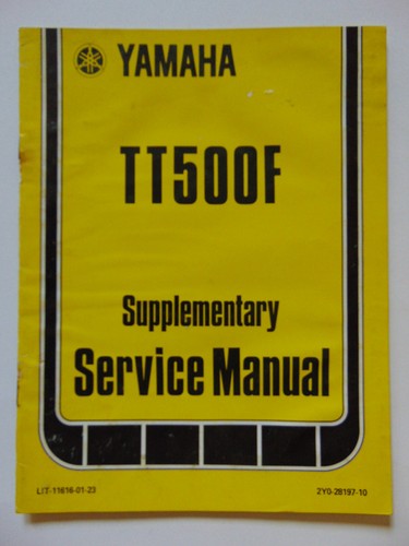 Factory yamaha tt500f - yamaha,